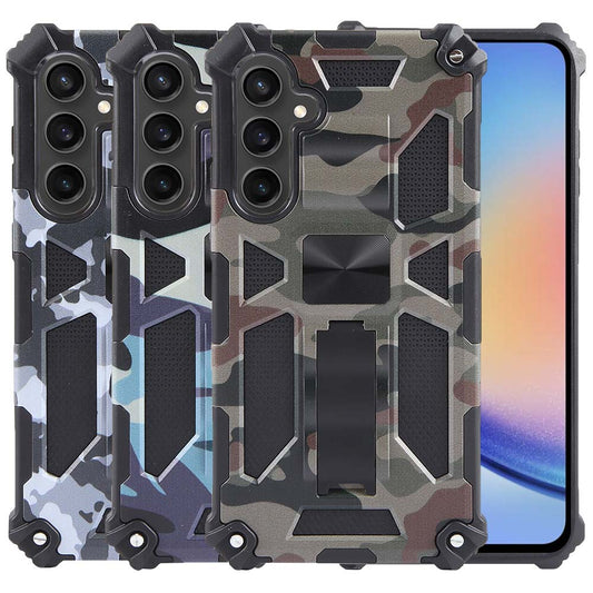 Outdoor Hülle für Samsung Galaxy A35 Camouflage Shockproof Schutz Armor Cover
