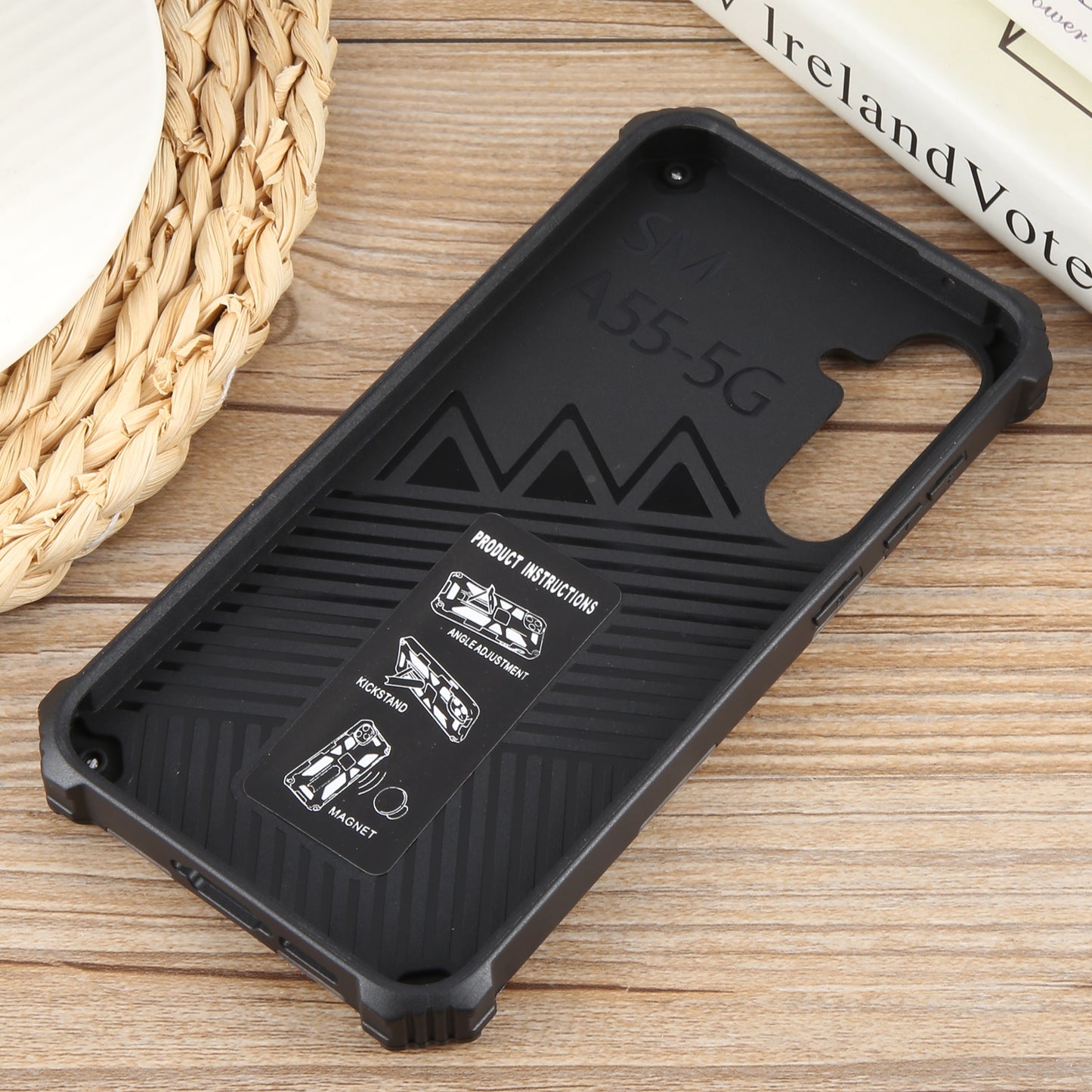 Outdoor Hülle für Samsung Galaxy A55 Camouflage Shockproof Schutz Armor Cover