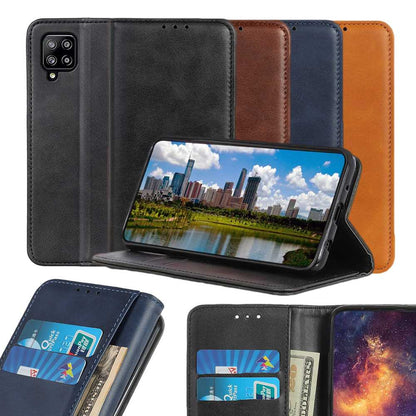 Wallet Case für SAMSUNG GALAXY A22 4G Echt Leder Magnet Handy Tasche Klapp Hülle