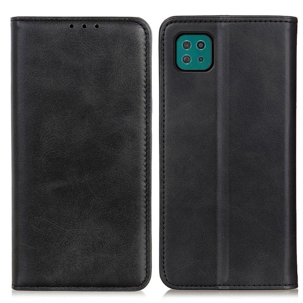 Wallet Case für SAMSUNG GALAXY A22 5G Echt Leder Magnet Handy Tasche Klapp Hülle