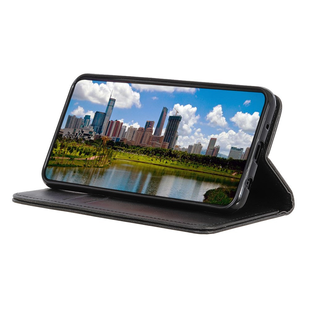 Wallet Case für SAMSUNG GALAXY A22 5G Echt Leder Magnet Handy Tasche Klapp Hülle