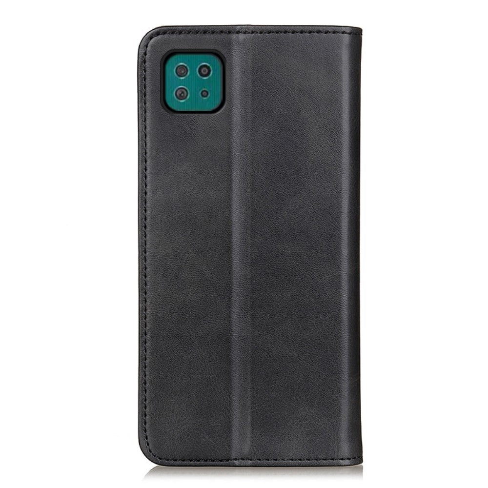 Wallet Case für SAMSUNG GALAXY A22 5G Echt Leder Magnet Handy Tasche Klapp Hülle