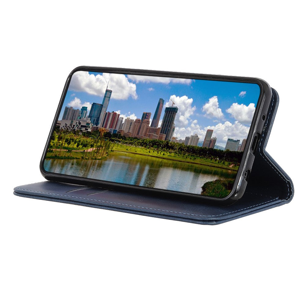 Wallet Case für SAMSUNG GALAXY A22 5G Echt Leder Magnet Handy Tasche Klapp Hülle