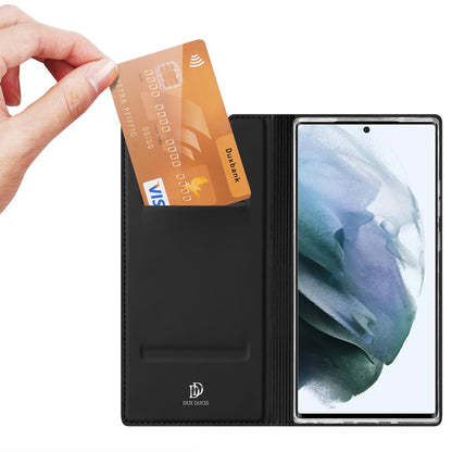 DUX DUCIS Wallet Case für SAMSUNG GALAXY S22 ULTRA Skin Pro Series Tasche Hülle