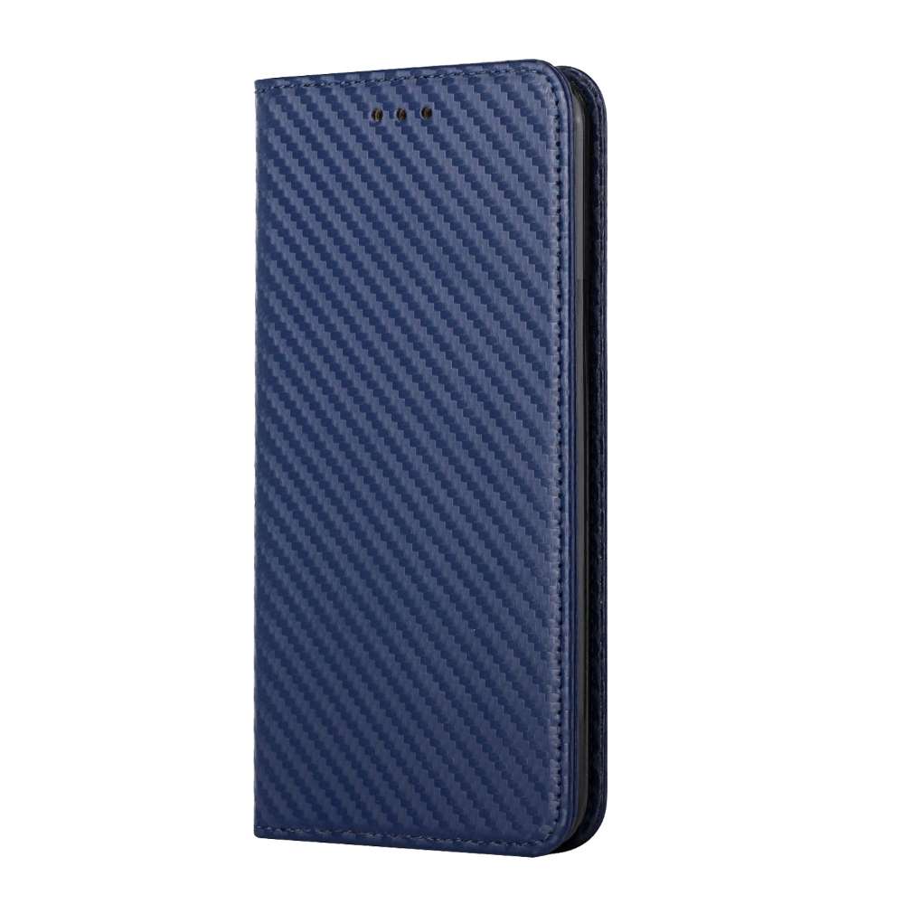 Handy Tasche für Apple iPhone 15 Carbon Fiber Wallet Hülle Magnet Klapp Etui