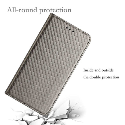 Wallet Case für SAMSUNG GALAXY S20 FE Carbon Fiber Optik Etui Handy Tasche Hülle