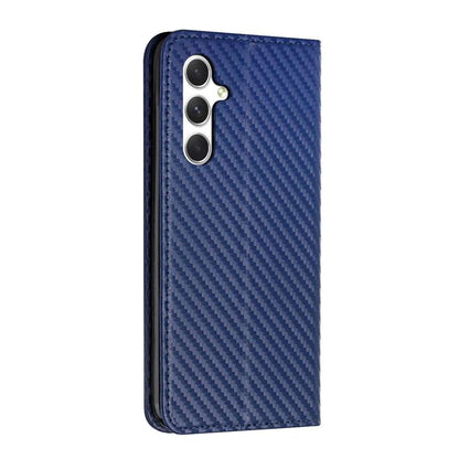 Handy Tasche für Samsung Galaxy A16 Carbon Fiber Wallet Hülle Magnet Klapp Etui