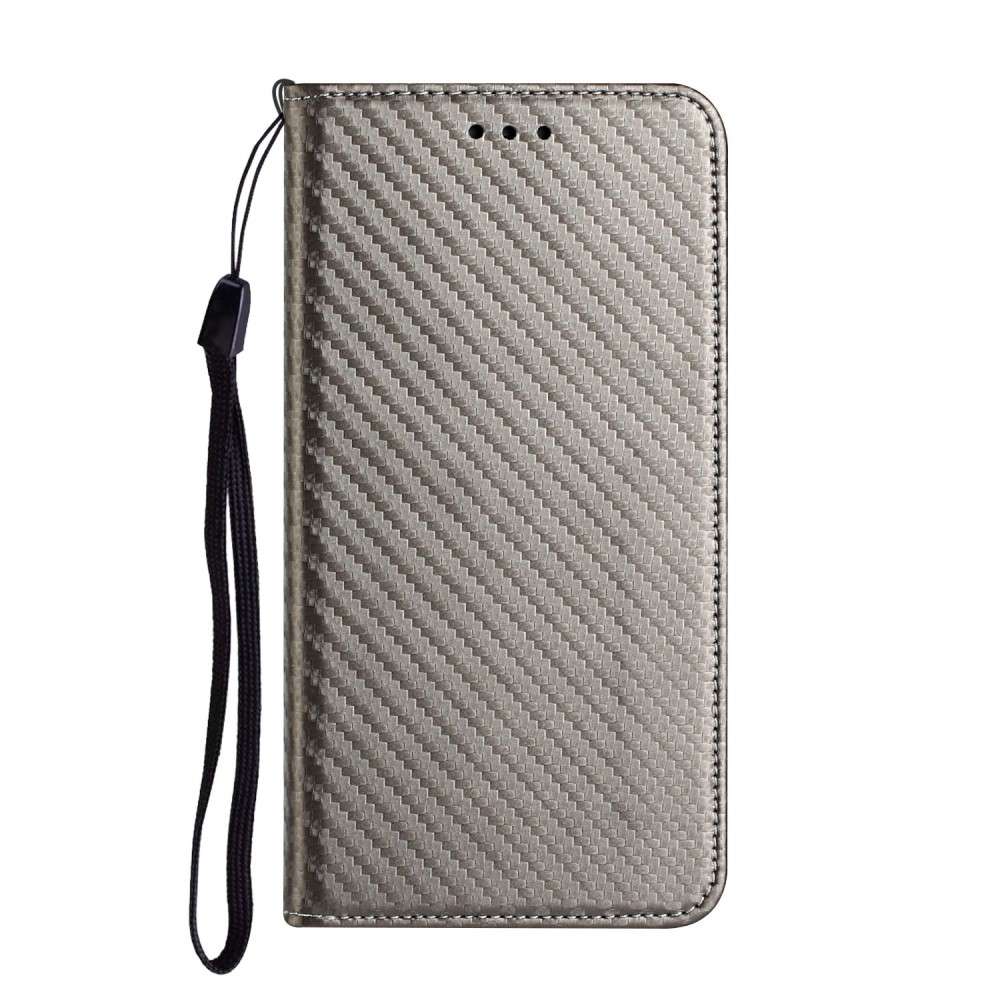 Handy Tasche für Samsung Galaxy A16 Carbon Fiber Wallet Hülle Magnet Klapp Etui