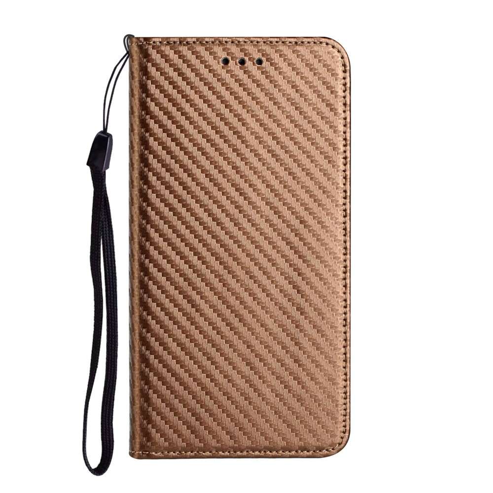Handy Tasche für Samsung Galaxy A16 Carbon Fiber Wallet Hülle Magnet Klapp Etui