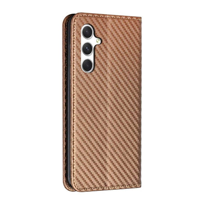Handy Tasche für Samsung Galaxy A16 Carbon Fiber Wallet Hülle Magnet Klapp Etui