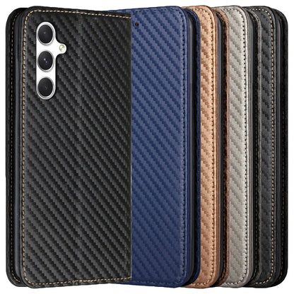 Handy Tasche für Samsung Galaxy A16 Carbon Fiber Wallet Hülle Magnet Klapp Etui