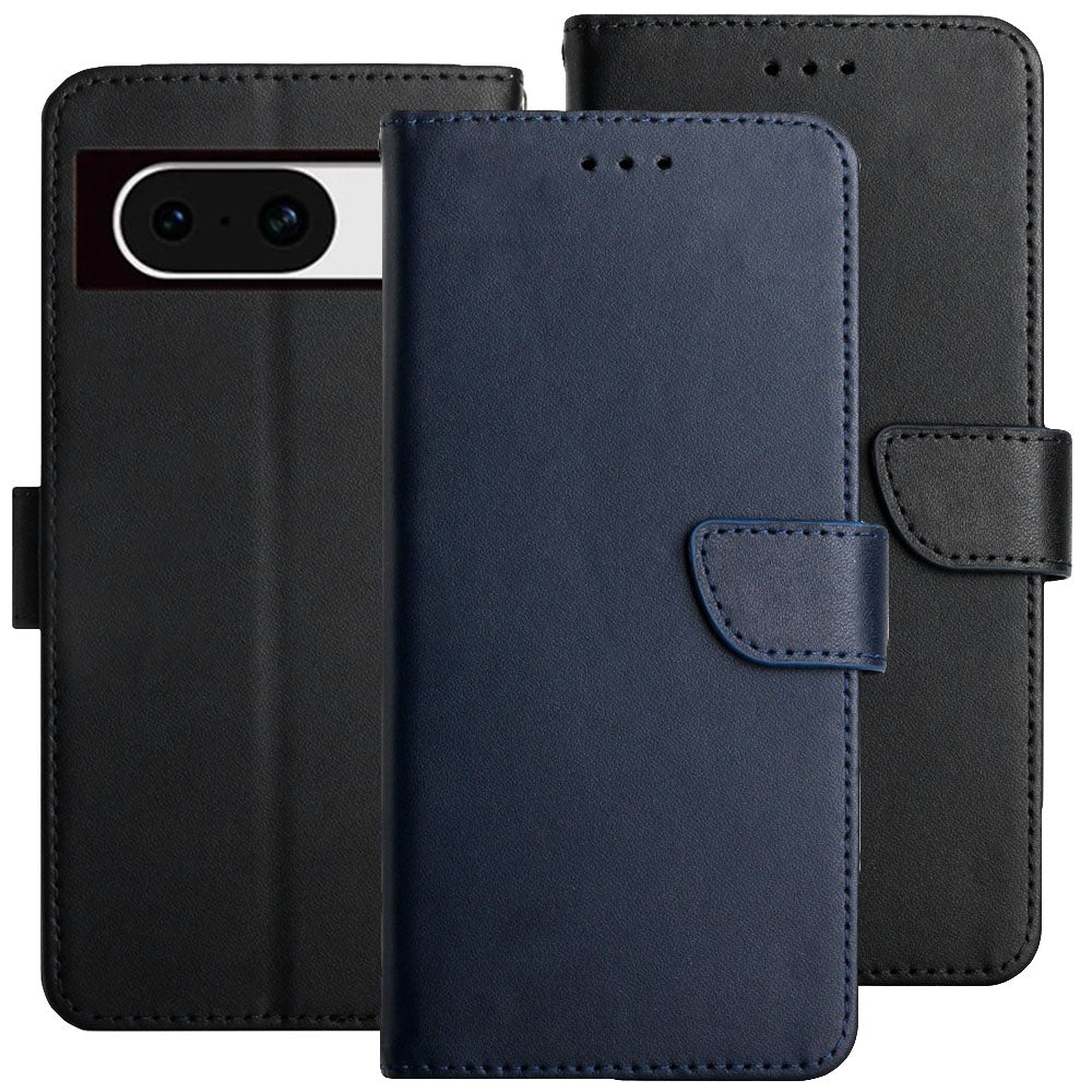 Handy Tasche für Google Pixel 8 Echt Leder Klappetui Schutzhülle Wallet Magnet