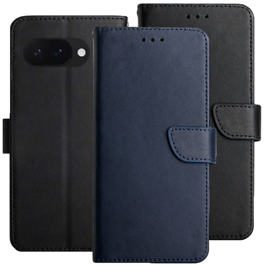Handy Tasche für Google Pixel 9a Echt Leder Klappetui Schutzhülle Wallet Magnet