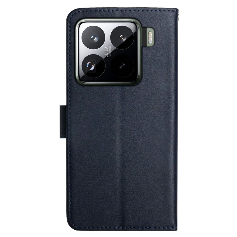 Handy Tasche für Xiaomi 15 Echt Leder Klappetui Schutzhülle Wallet Magnet Case