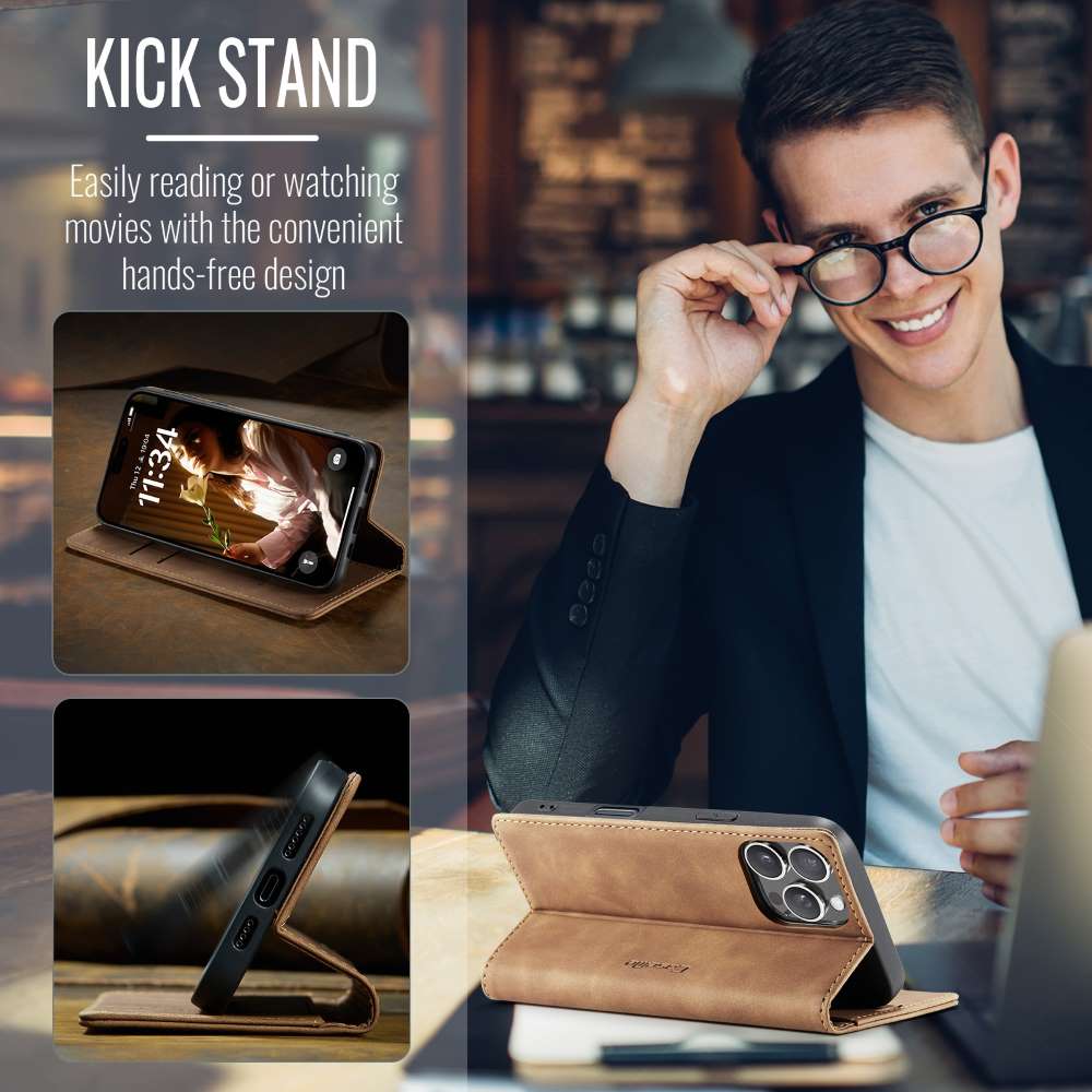 CASEME Handy Tasche für Apple iPhone 16 PRO Wallet 013 Series Hülle Klapp Etui