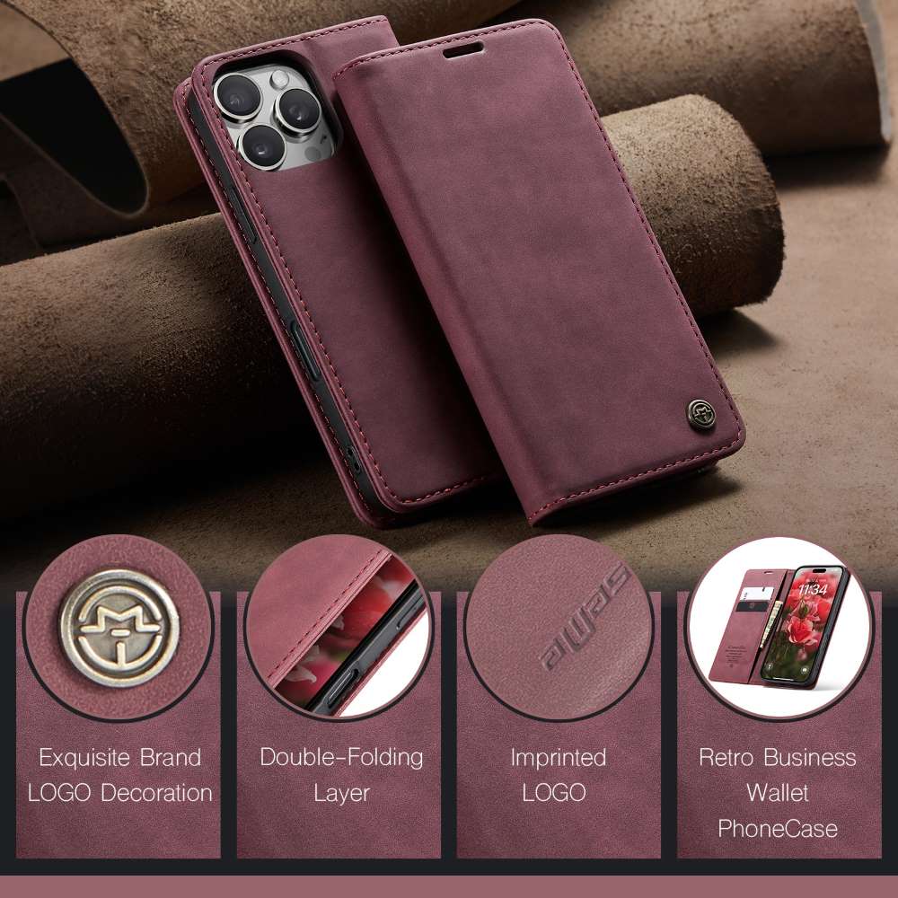 CASEME Handy Tasche für Apple iPhone 16 PRO Wallet 013 Series Hülle Klapp Etui