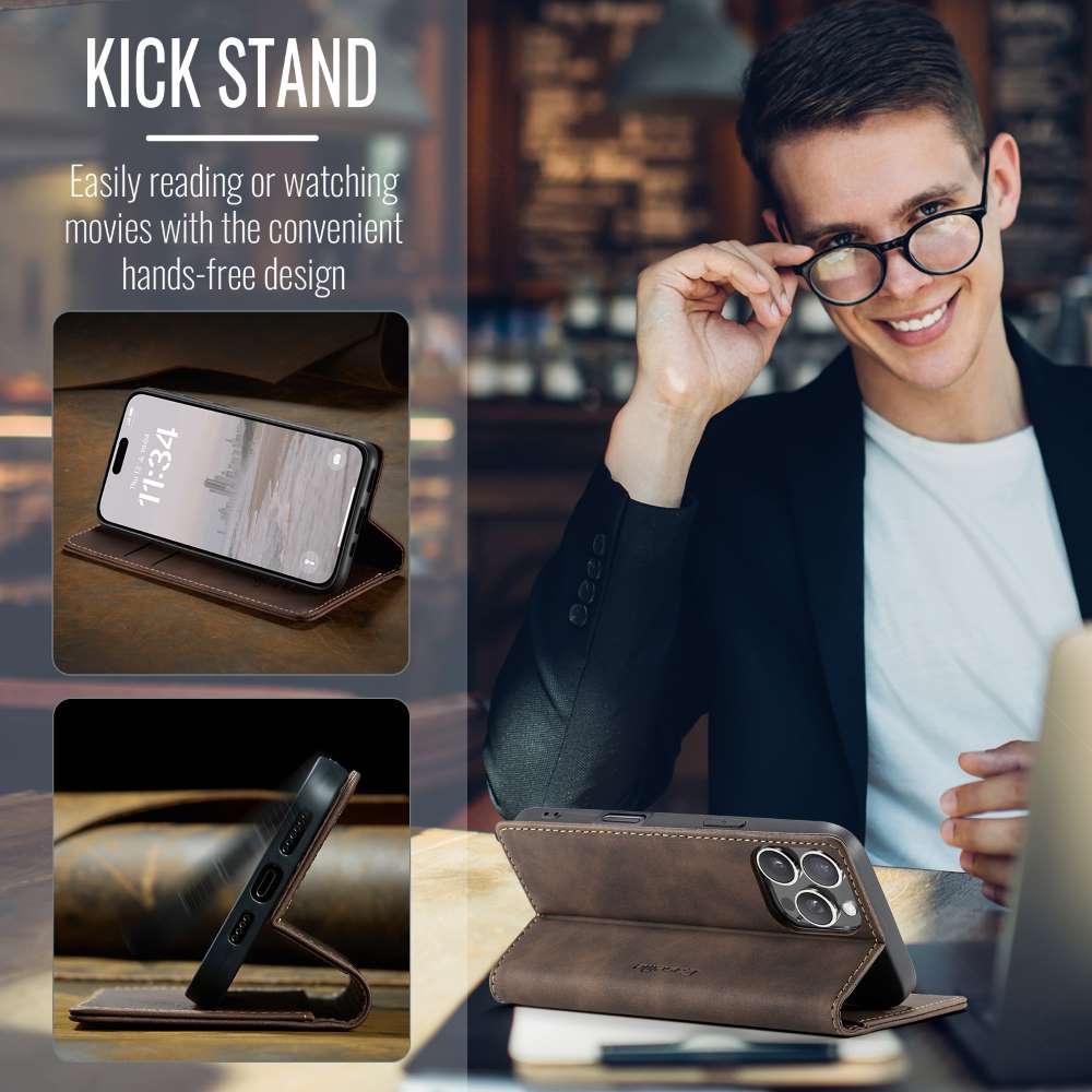 CASEME Handy Tasche für Apple iPhone 16 PRO MAX Wallet 013 Series Hülle Etui