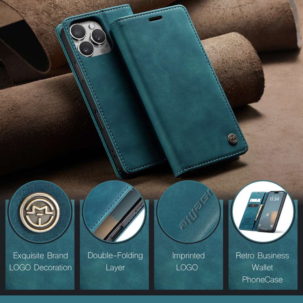 CASEME Handy Tasche für Apple iPhone 16 PRO MAX Wallet 013 Series Hülle Etui