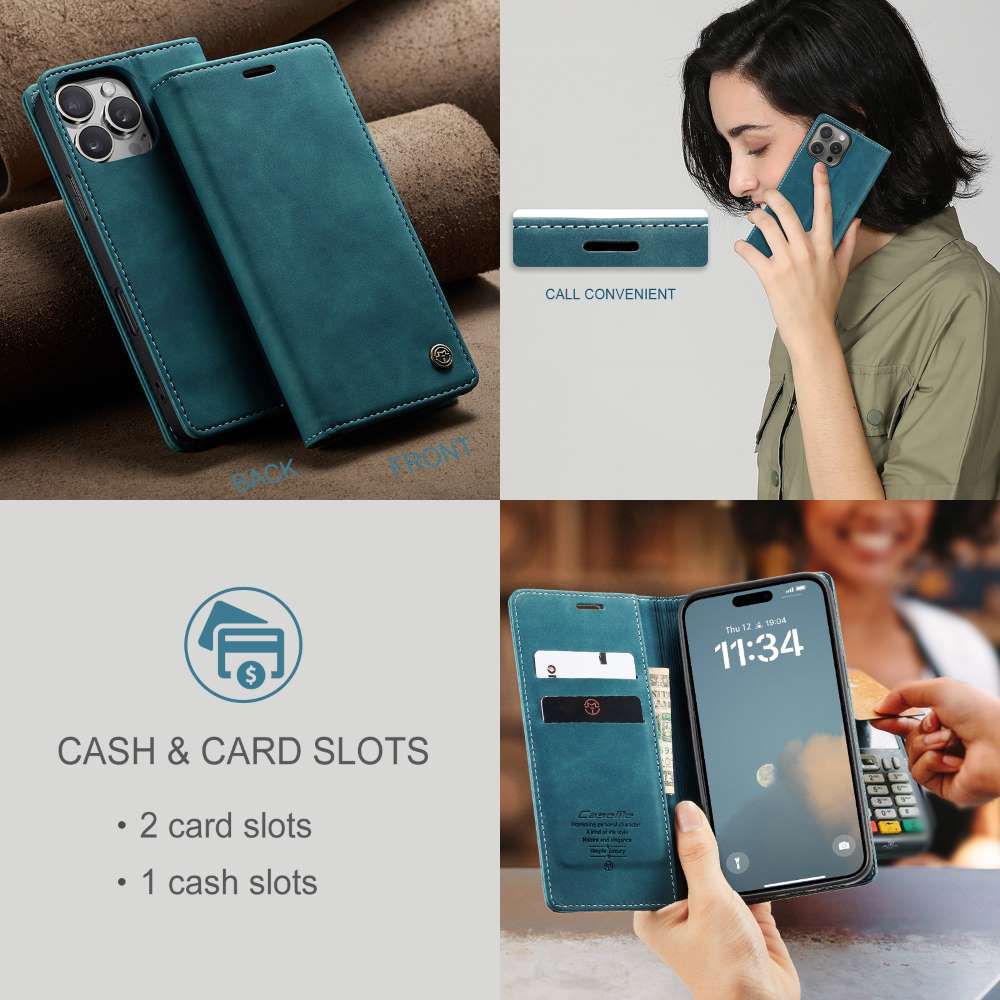 CASEME Handy Tasche für Apple iPhone 16 PRO MAX Wallet 013 Series Hülle Etui