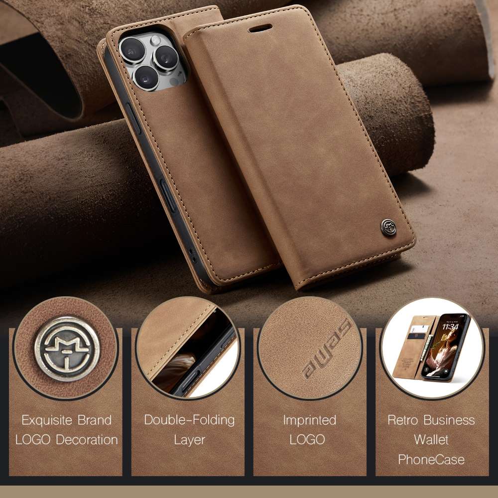 CASEME Handy Tasche für Apple iPhone 16 PRO MAX Wallet 013 Series Hülle Etui