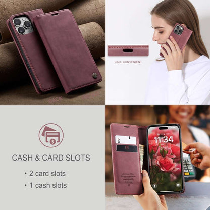 CASEME Handy Tasche für Apple iPhone 16 PRO MAX Wallet 013 Series Hülle Etui