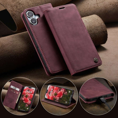 CASEME Handy Tasche für Apple iPhone 16 PLUS Wallet 013 Series Hülle Klapp Etui