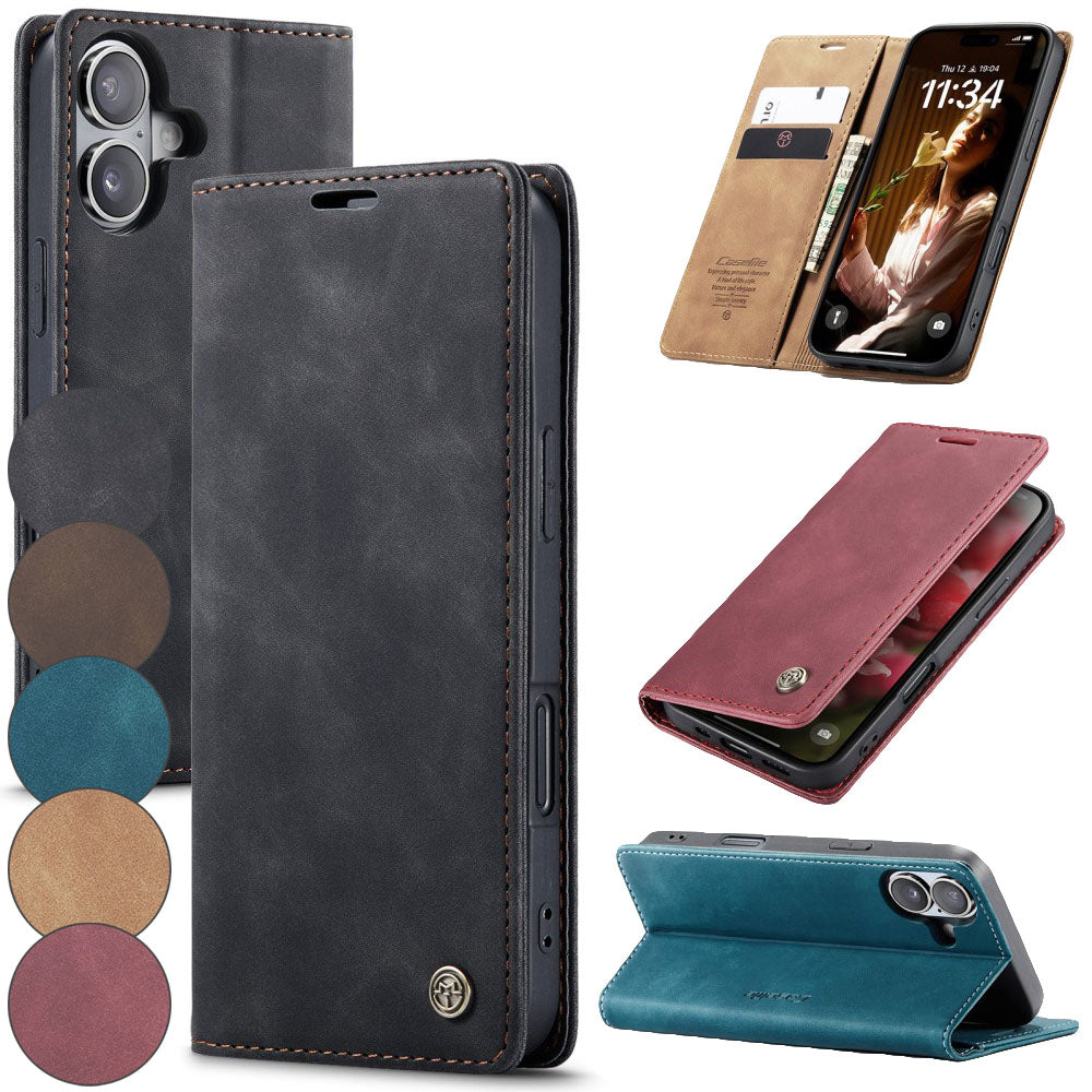 CASEME Handy Tasche für Apple iPhone 16 PLUS Wallet 013 Series Hülle Klapp Etui