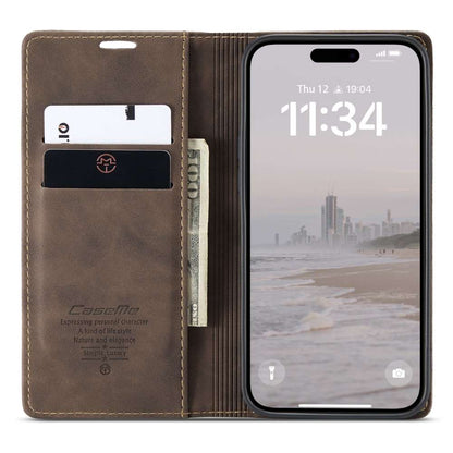 CASEME Handy Tasche für Apple iPhone 16 Wallet 013 Series Klapp Hülle Business