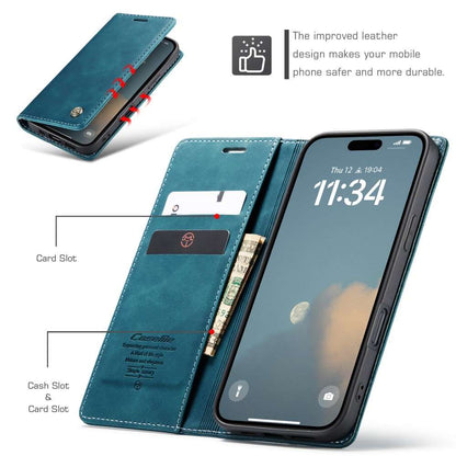 CASEME Handy Tasche für Apple iPhone 16 Wallet 013 Series Klapp Hülle Business