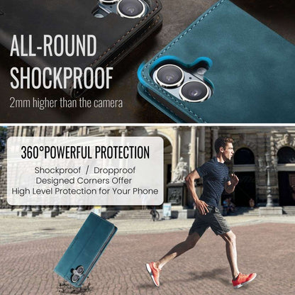 CASEME Handy Tasche für Apple iPhone 16 Wallet 013 Series Klapp Hülle Business