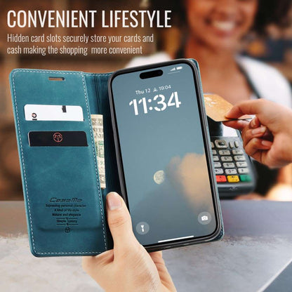 CASEME Handy Tasche für Apple iPhone 16 Wallet 013 Series Klapp Hülle Business