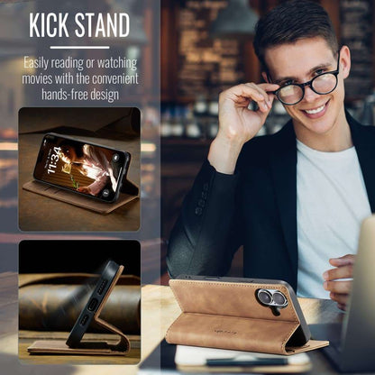 CASEME Handy Tasche für Apple iPhone 16 Wallet 013 Series Klapp Hülle Business