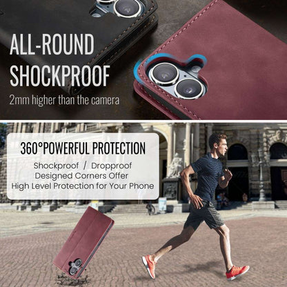 CASEME Handy Tasche für Apple iPhone 16 Wallet 013 Series Klapp Hülle Business