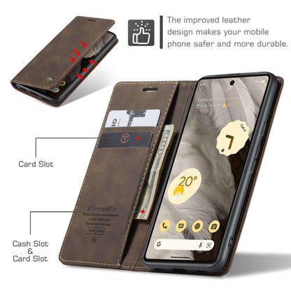 CASEME Handy Tasche für Google Pixel 7a Wallet 013 Series Klapp Hülle Business