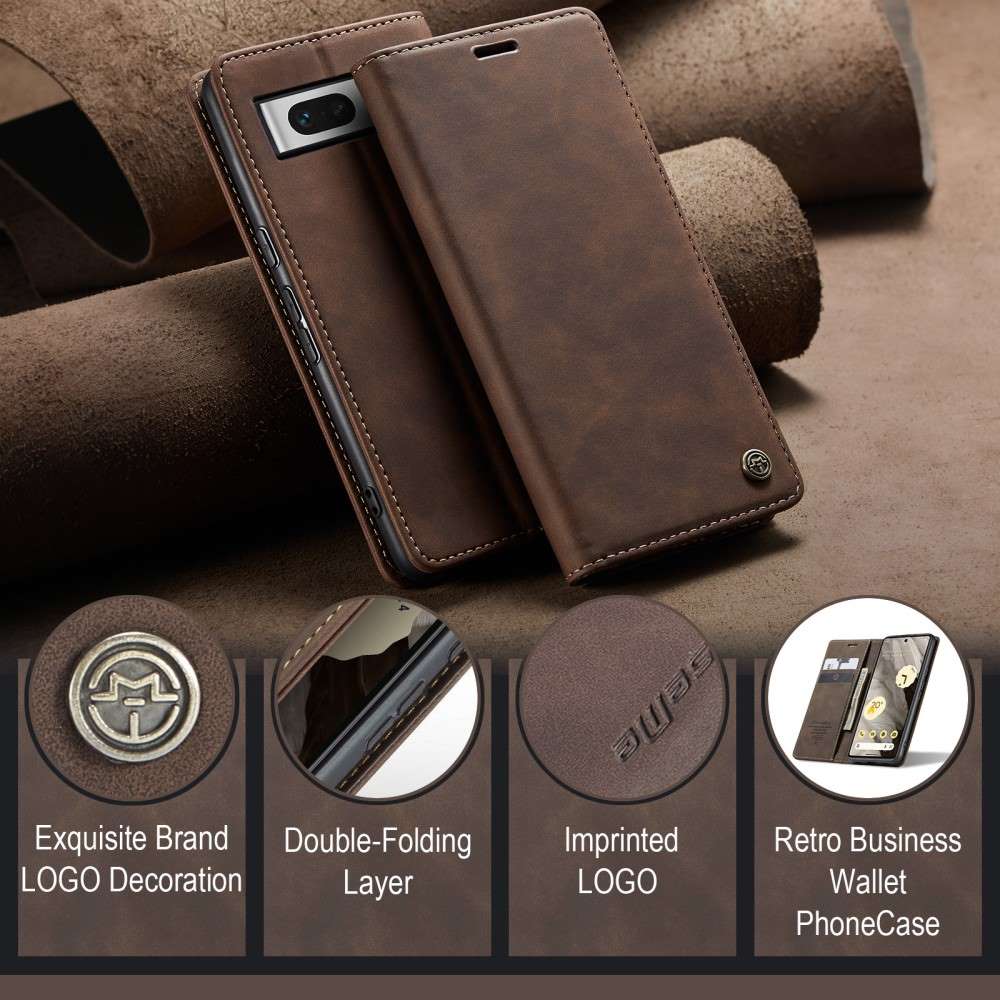CASEME Handy Tasche für Google Pixel 7a Wallet 013 Series Klapp Hülle Business