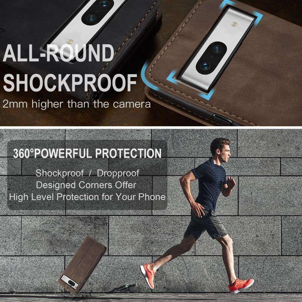 CASEME Handy Tasche für Google Pixel 7a Wallet 013 Series Klapp Hülle Business