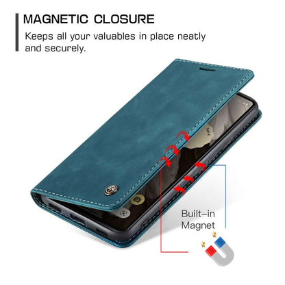 CASEME Handy Tasche für Google Pixel 7a Wallet 013 Series Klapp Hülle Business