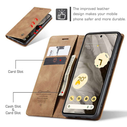 CASEME Handy Tasche für Google Pixel 7a Wallet 013 Series Klapp Hülle Business