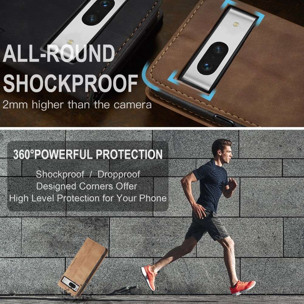CASEME Handy Tasche für Google Pixel 7a Wallet 013 Series Klapp Hülle Business
