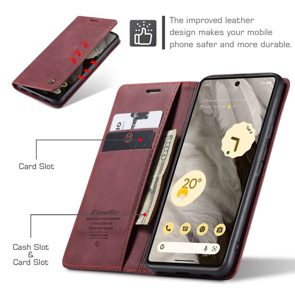 CASEME Handy Tasche für Google Pixel 7a Wallet 013 Series Klapp Hülle Business