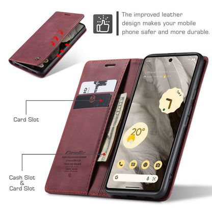 CASEME Handy Tasche für Google Pixel 7a Wallet 013 Series Klapp Hülle Business