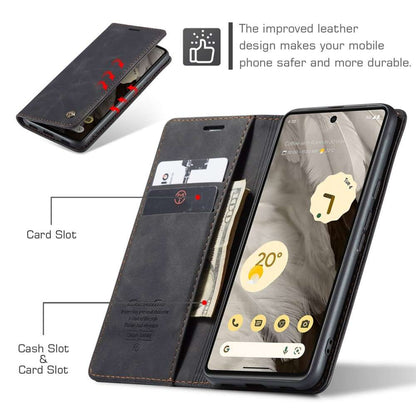 CASEME Handy Tasche für Google Pixel 7a Wallet 013 Series Klapp Hülle Business