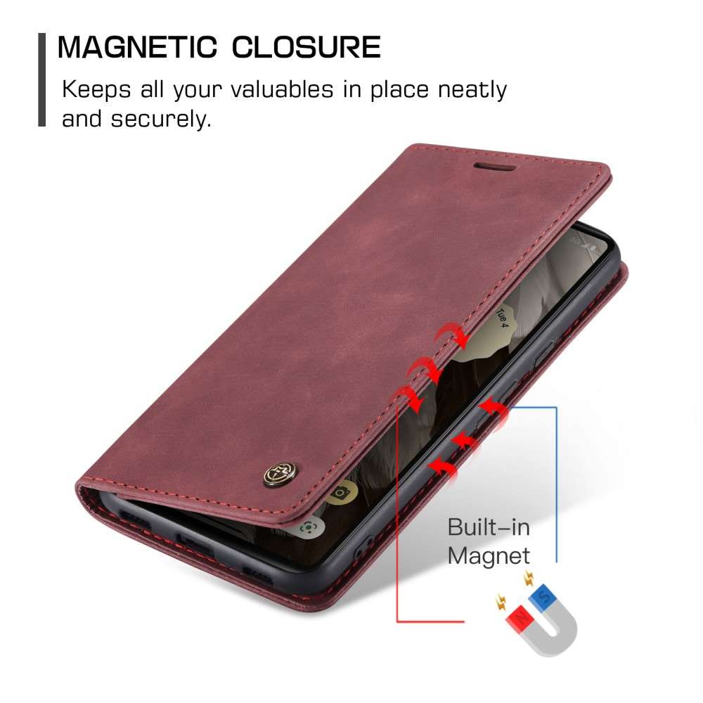 CASEME Handy Tasche für Google Pixel 7a Wallet 013 Series Klapp Hülle Business