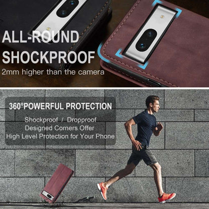 CASEME Handy Tasche für Google Pixel 7a Wallet 013 Series Klapp Hülle Business