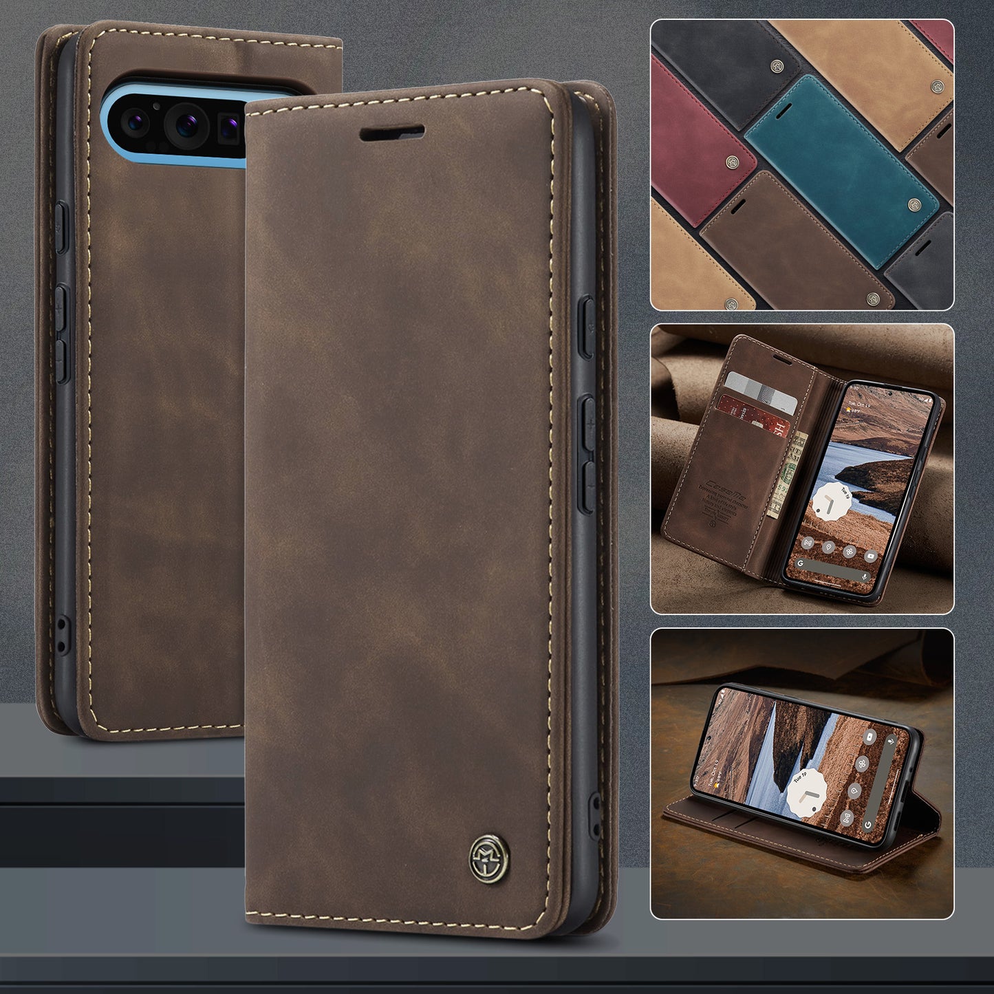 CASEME Handy Tasche für Google Pixel 10 PRO XL Wallet 013 Series Hülle Etui