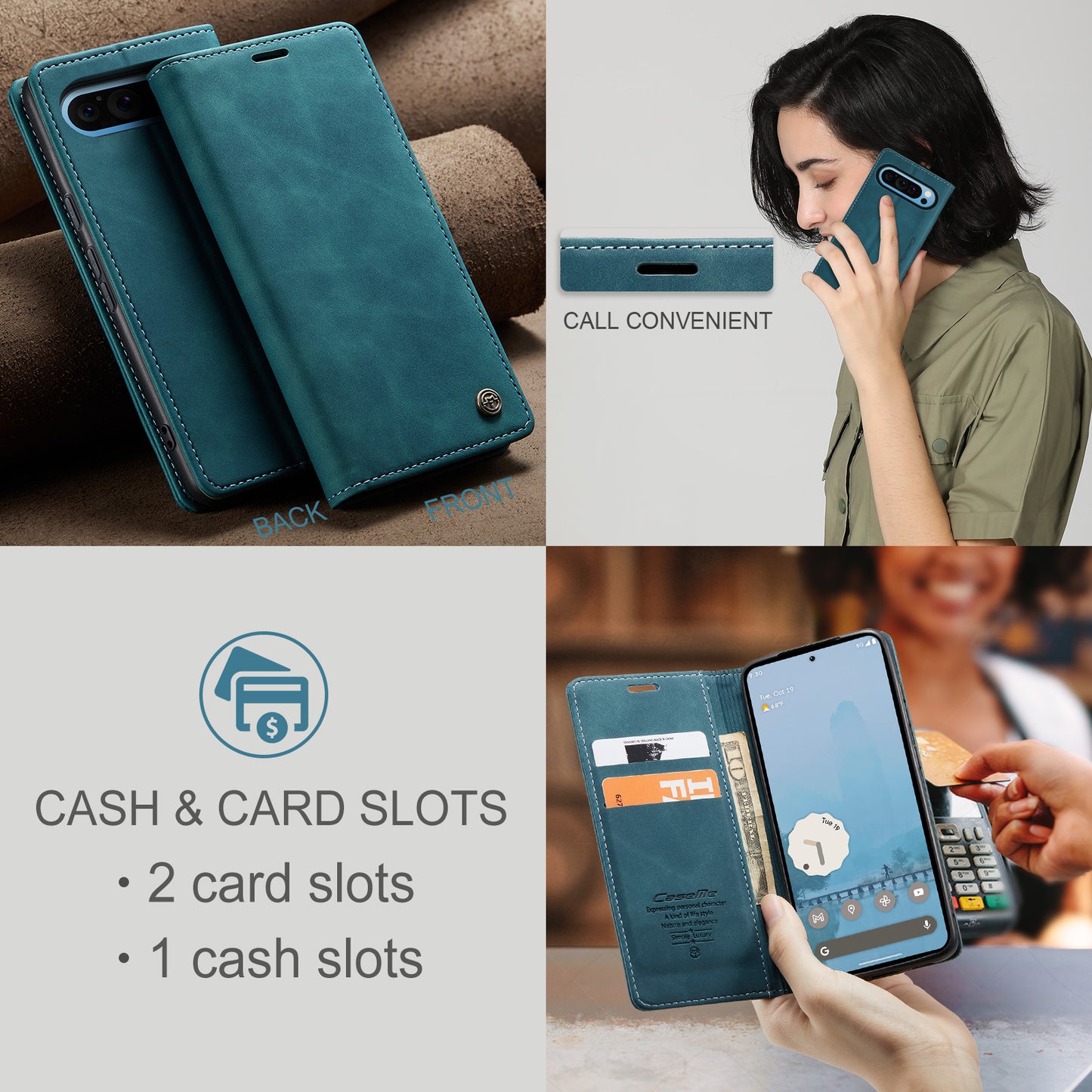 CASEME Handy Tasche für Google Pixel 10 PRO XL Wallet 013 Series Hülle Etui