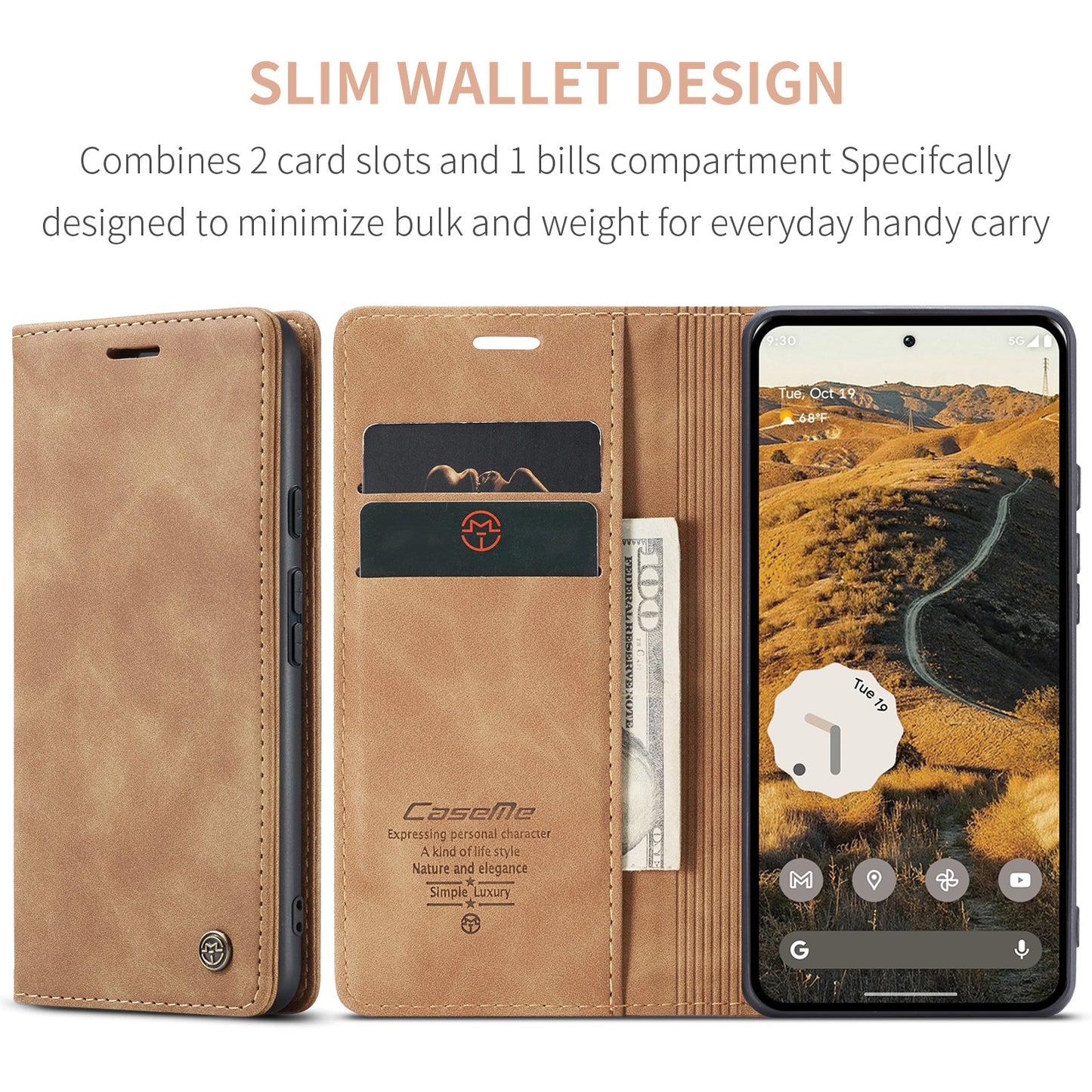 CASEME Handy Tasche für Google Pixel 10 PRO XL Wallet 013 Series Hülle Etui