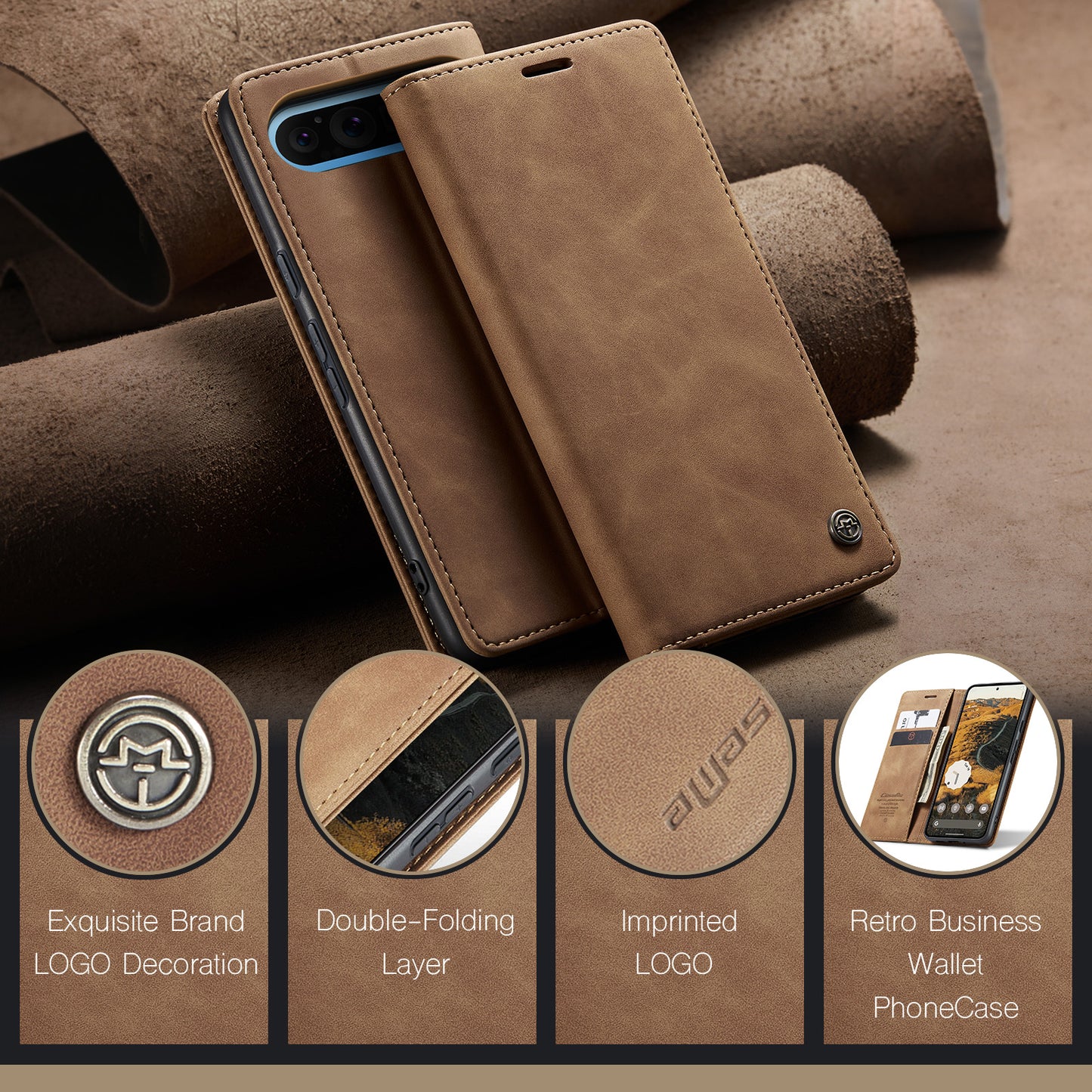 CASEME Handy Tasche für Google Pixel 10 PRO XL Wallet 013 Series Hülle Etui