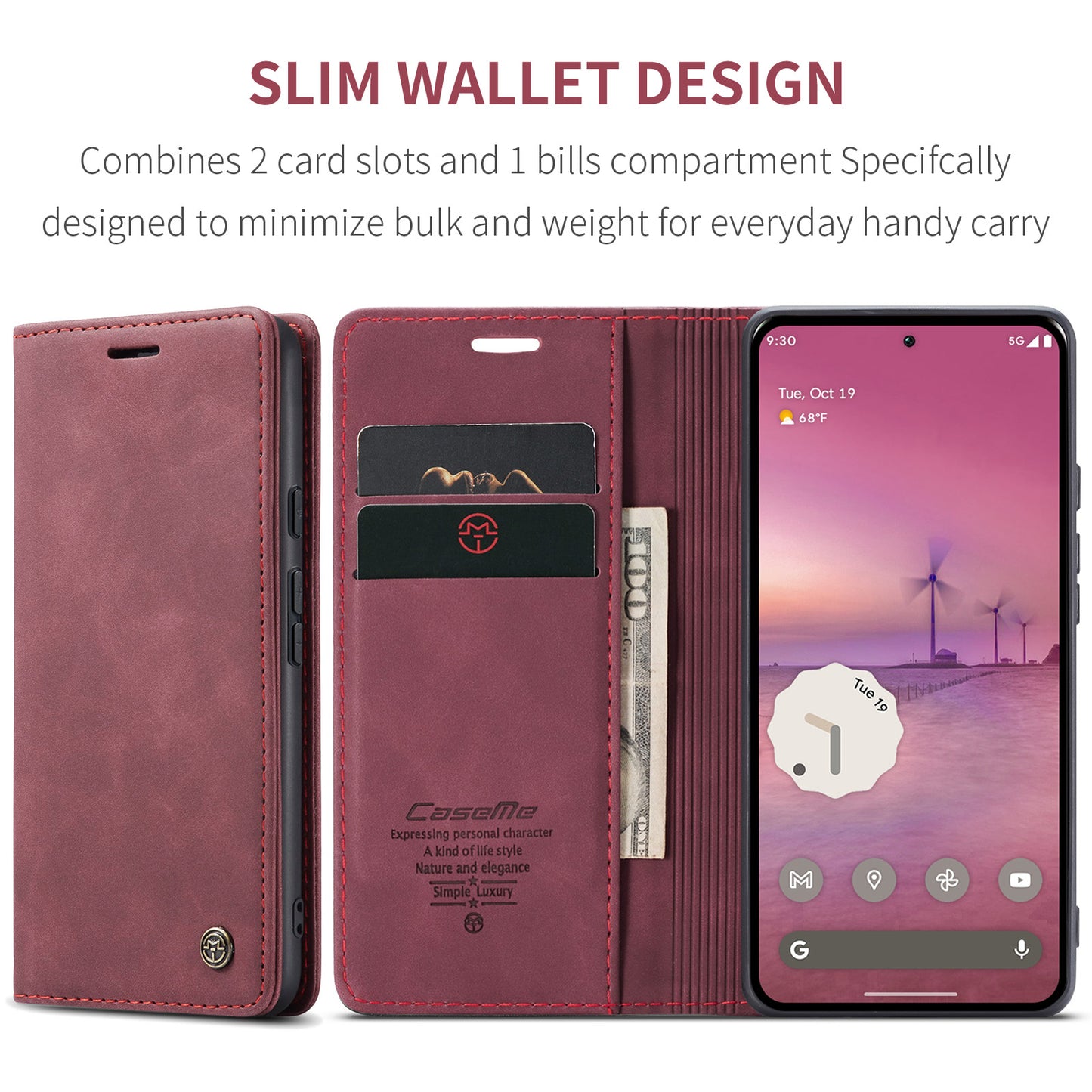 CASEME Handy Tasche für Google Pixel 10 PRO XL Wallet 013 Series Hülle Etui