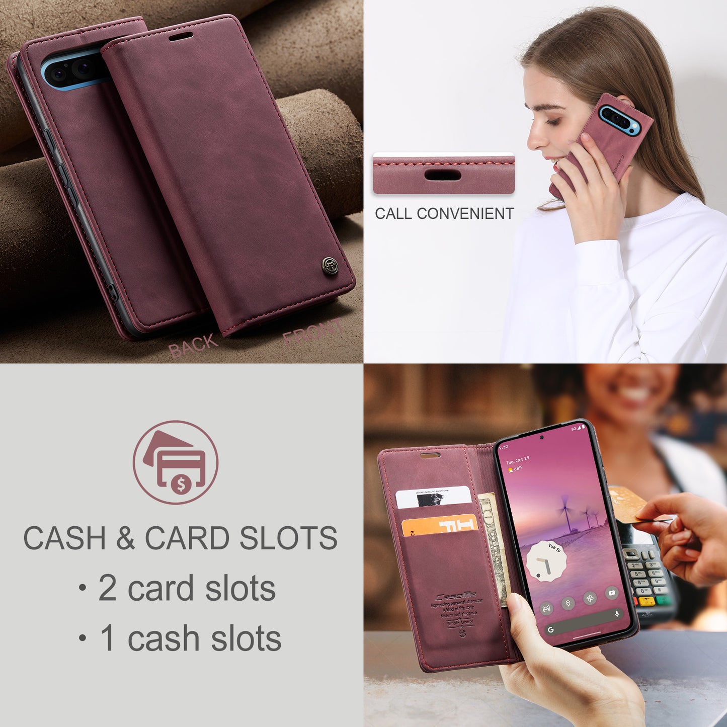 CASEME Handy Tasche für Google Pixel 10 PRO XL Wallet 013 Series Hülle Etui